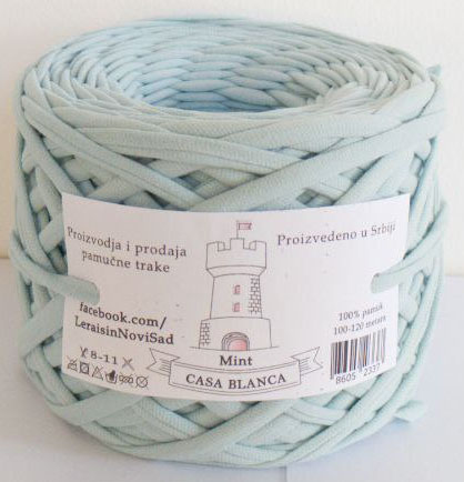 Mint Pamučna traka Casa Blanka vrhunskog kvaliteta boja: Mint