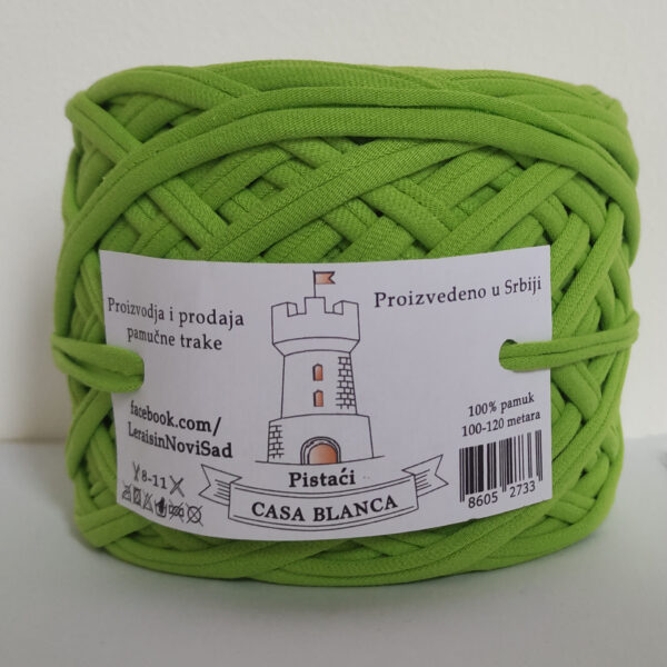 Pistaci Pamučna traka Casa Blanka vrhunskog kvaliteta boja: Pistaci